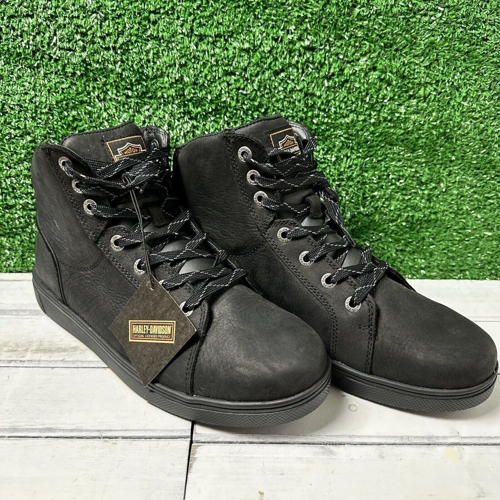 Harley-Davidson Men's Watkins Sneakers Motorcycle Shoes Black